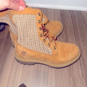 Women’s Timberland open weave combat boot